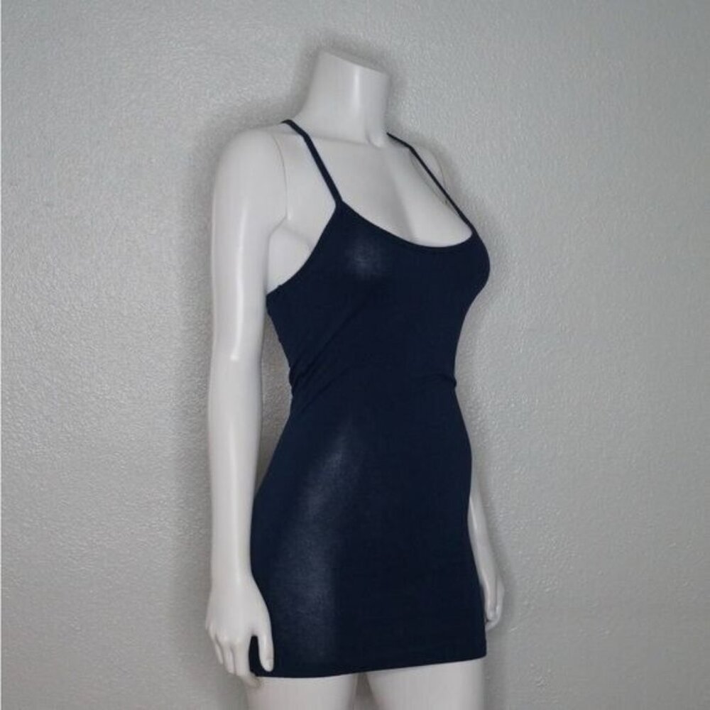 Spark Navy Blue Long Tank/ Mini Dress Size S